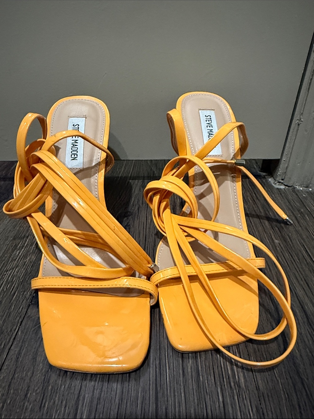 Steve Madden Uplift Lace-Up Strappy Heels 8.5M